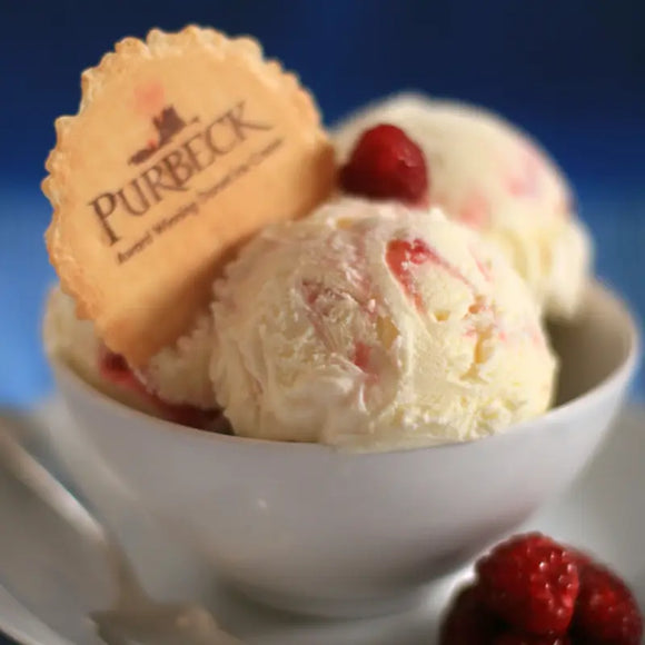 Purbeck Quality Ice Cream - Raspberry Ripple 500ml
