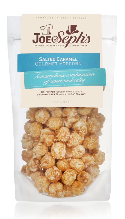 Joe & Sephs Salted Caramel Popcorn 75g (Vegan)