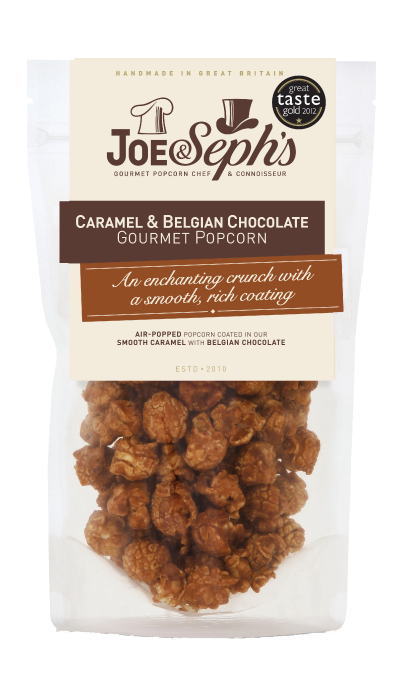 Joe & Sephs Caramel & Belgian Chocolate Popcorn 75g