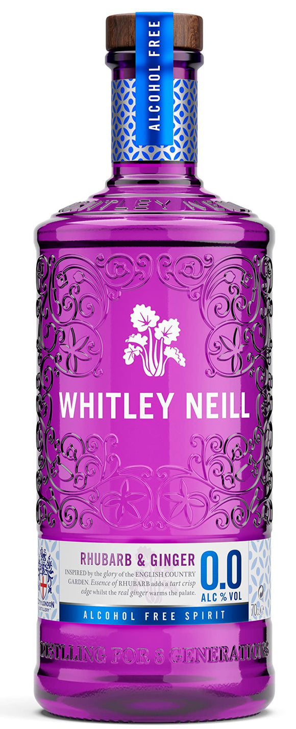 Whitley Neill - Rhubarb & Ginger Gin  Alcohol Free 0.0%