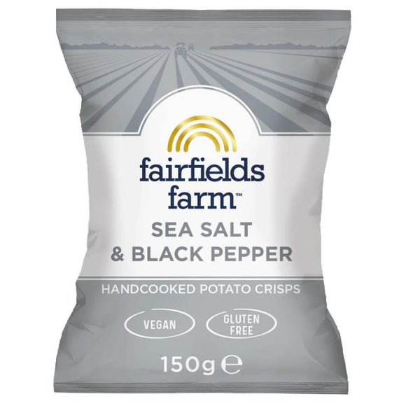 Fairfield Farm Sea Salt & Black Pepper Crisps - 150g