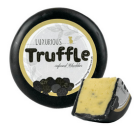 Truffle Infused Cheddar - Wax Coated Cheese Truckle 150g