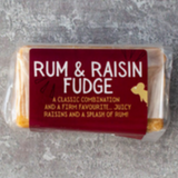 Creamy Rum & Raisin Artisan Fudge Bar