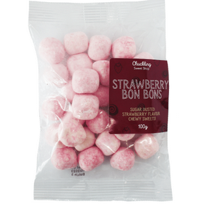 Chuckling Sweets Strawberry Bon Bons 100g