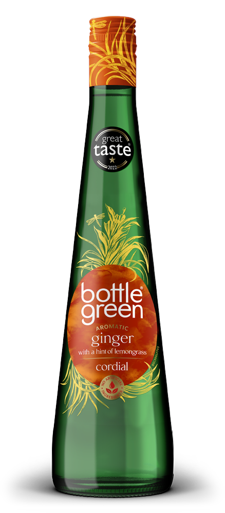 Bottle Green Aromatic Ginger with a hint of Lemongrass Cordial