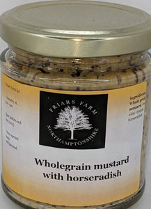Friars Farm Northampton Wholegrain Mustard with Horseradish  4oz