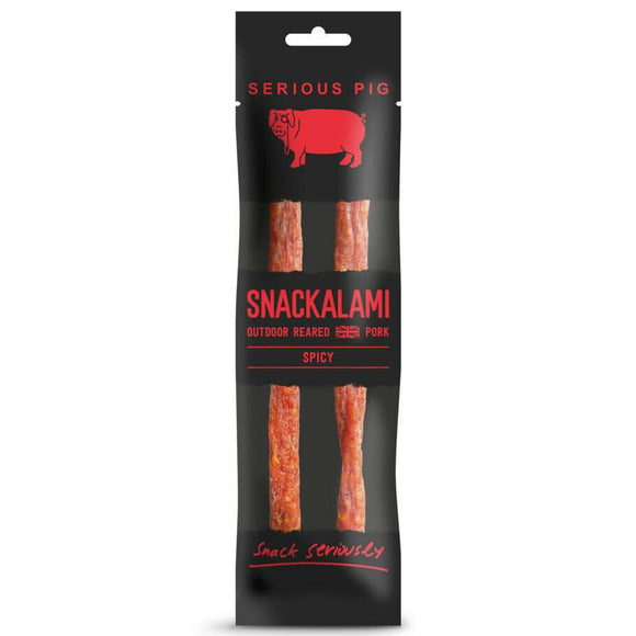 Serious Pig - Snackalami Spicy Pork Salami 2 Stick Pack 30g