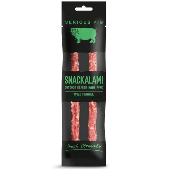 Serious Pig - Snackalami Wild Fennel Pork Salami 2 Stick Pack 30g