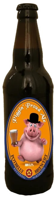 PotBelly Brewery  'PIGGIN PROUD'  500ml  3.7% Light Chestnut *Local Supplier
